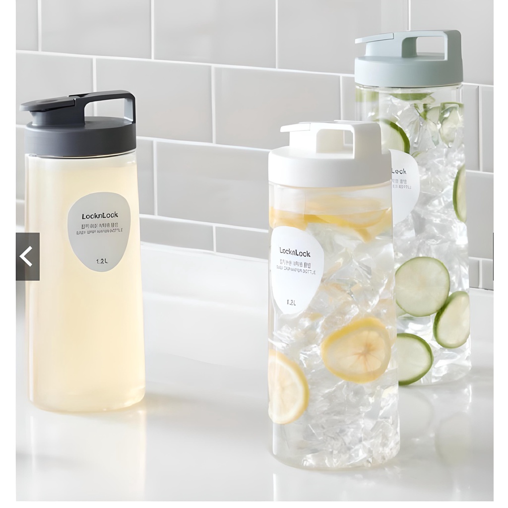 Bình Nước Học Sinh Cao Cấp LocknLock 1200ml, nắp có ron chống rỉ nước, kèm vòi tiện dụng