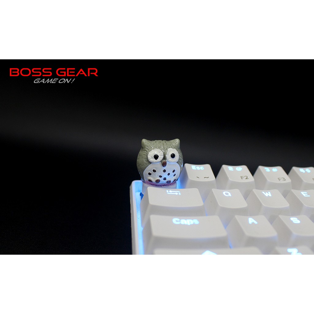 Keycap Lẻ Cú Tròn cực cute ( keycap resin độc lạ )( Keycap Artisan )