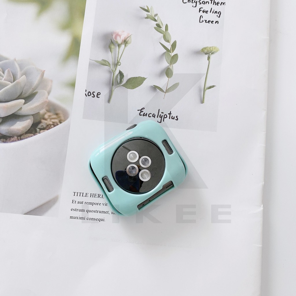 Vỏ bọc silicon mềm màu kẹo cho đồng hồ Apple Watch 1/2/3/4/5 Iwatch 38/40/42/44 MM