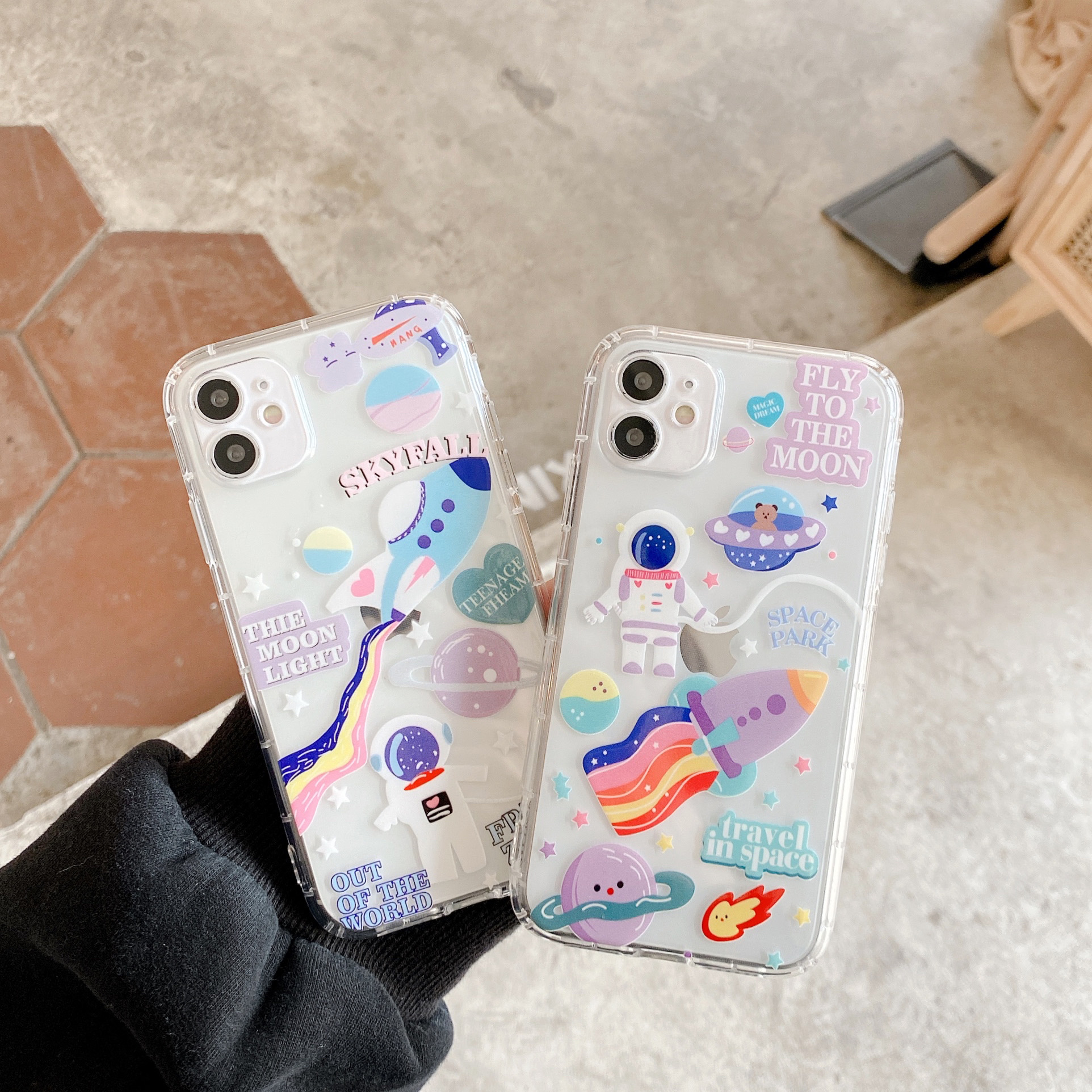 Ốp Lưng Tpu Mềm Trong Suốt In Hình Phi Hành Gia Cho Iphone 12 12pro 12promax 11 Pro Xs Max X Xr 8 7 Plus | BigBuy360 - bigbuy360.vn