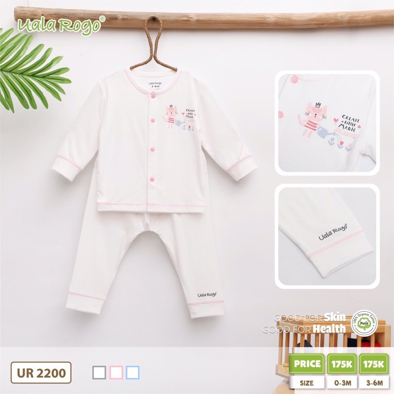 Set quần áo dài Ualarogo 0-3m/3-6m