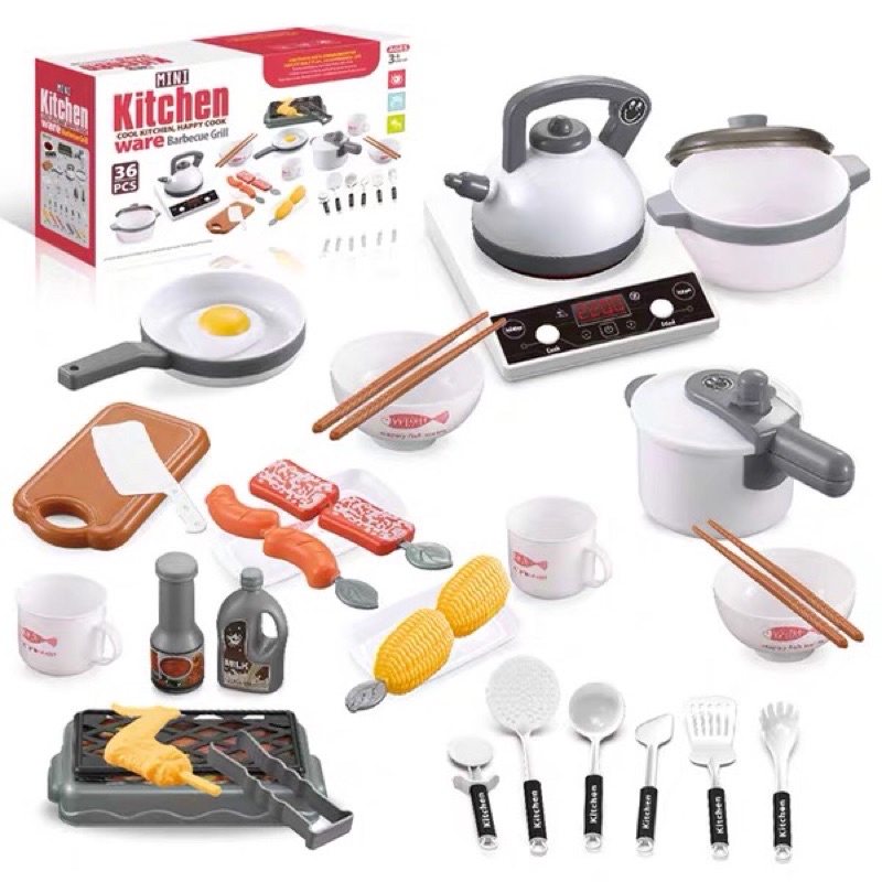 Bộ đồ chơi nấu ăn,đồ chơi nhà bếp 36 chi tiế