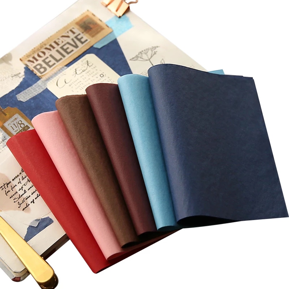 Set 100 Tờ Giấy Gói Quà In Họa Tiết Hoa Nhiều Màu Khổ A5