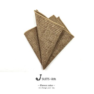 Khăn len vuông họa tiết Zigzag phong cách Retro