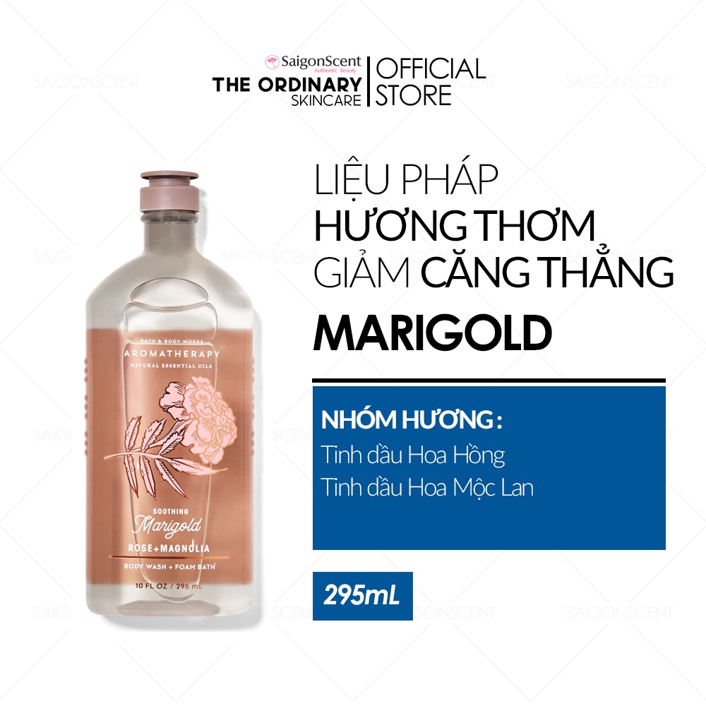 Gel tắm thư giãn Bath &amp; Body Works / SOOTHING MARIGOLD / 295mL