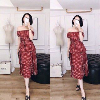 Đầm tầng chấm bi