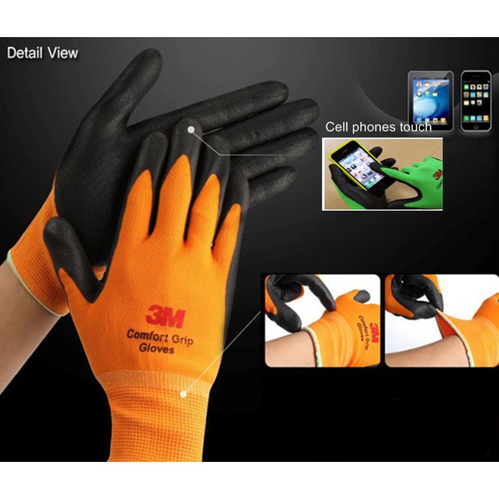 GĂNG TAY BẢO VỆ CAO CẤP 3M COMFORT GRIP GLOVES (CAM) SIZE L