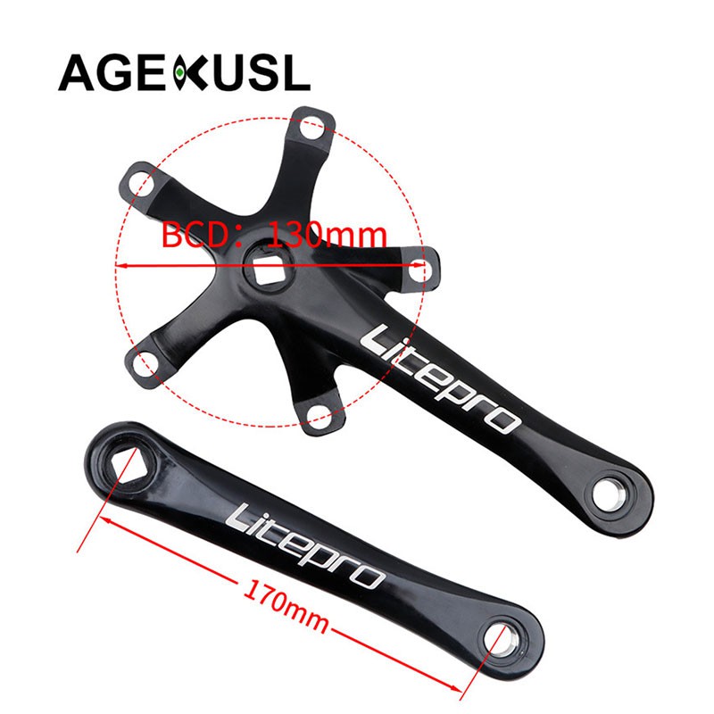 Tay Quay Cho Xe Đạp Fnhon Jr Dahonor Folding Bcd 130mm Cnc 330g