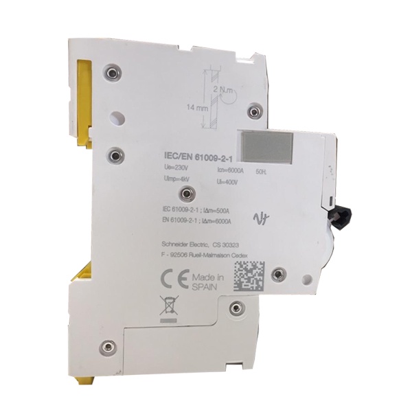 Cầu dao chống rò quá tải RCBO Schneider A9D31640 ngắn mạch 1P+N 40A 6kA | Cầu dao bảo vệ ngắn mạch Schneider A9D31640