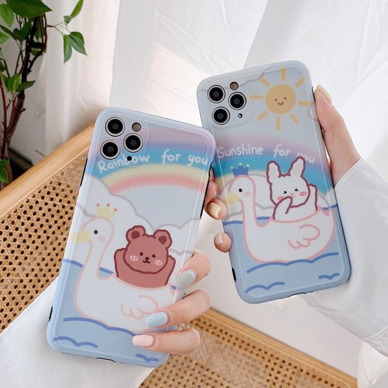 Ốp lưng iphone Bear Rabbit Duck IMD 6/6plus/6s/6s plus/6/7plus/8plus/x/xs/xsmax/11/11pro/11 promax DT06- Dino Case