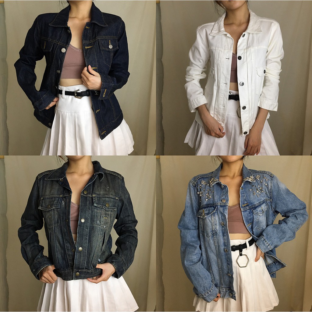 [Ảnh thật | 20 mẫu] Áo khoác rin, jean vintage cực đẹp nam nữ, jacket jeans ulzzang 2hand,  hàn quốc | BigBuy360 - bigbuy360.vn