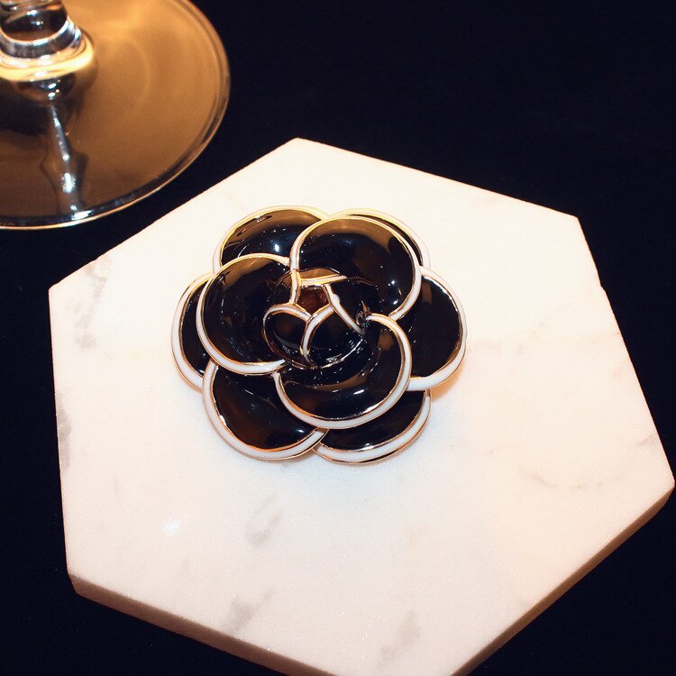 Ghim cài áo hình hoa trà thời trang dành cho nữ