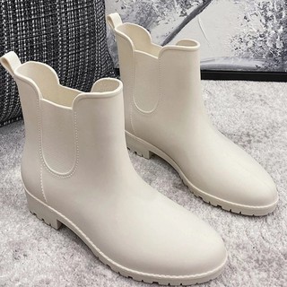 Đôi ủng cao su đi mưa cổ thấp chống trượt chống thấm nước phong cách Hàn Quốc đơn giản