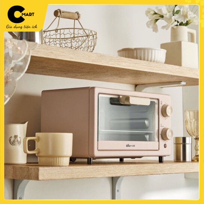Lò Nướng Mini Đa Năng BEAR D11B1/F10M6 Màu Hồng 10L - Bảo Hành 12 Tháng [CMART_GIA DỤNG TIỆN ÍCH]