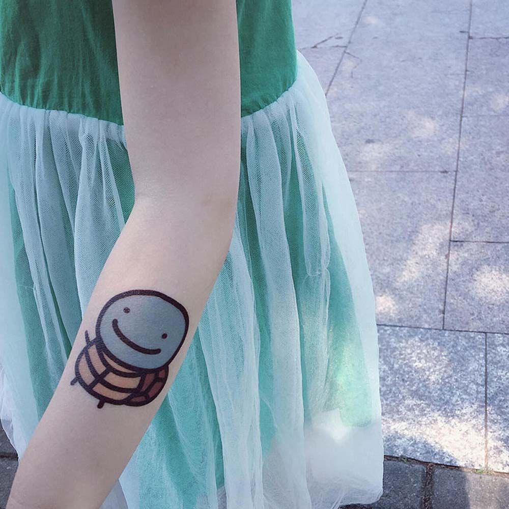 Miếng dán hình xăm chống thấm nước họa tiết hoạt hình Pikachu cho bé