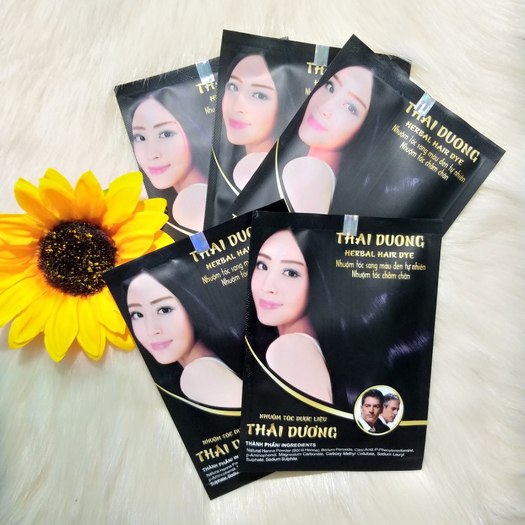 Nhuộm tóc dược liệu thái dương - Hộp 5 gói | BigBuy360 - bigbuy360.vn