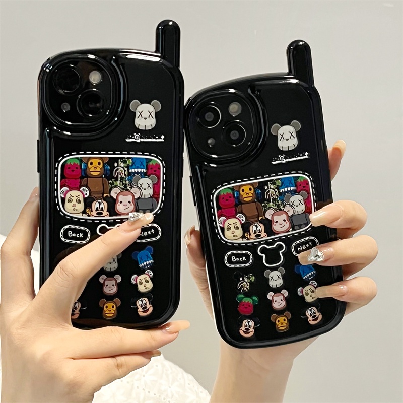 Ốp Điện Thoại Silicon Chống Sốc Hình Anh Em Trai 3D Cho IPhone 13 12 11 Pro Max X XR XSmax