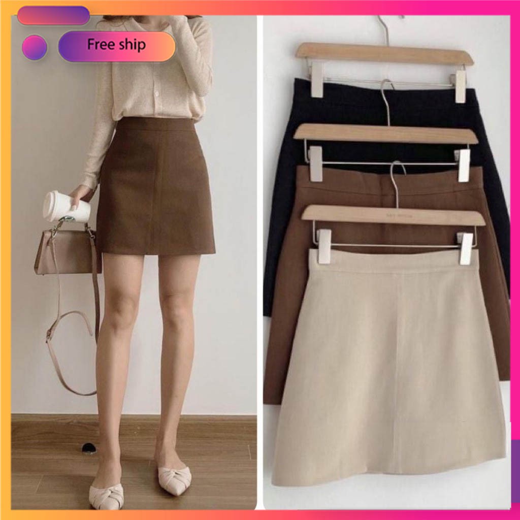 Chân Váy Chữ A Hàn Quốc 🦋FREESHIP🦋 Có Quần Lót Bên Trong
