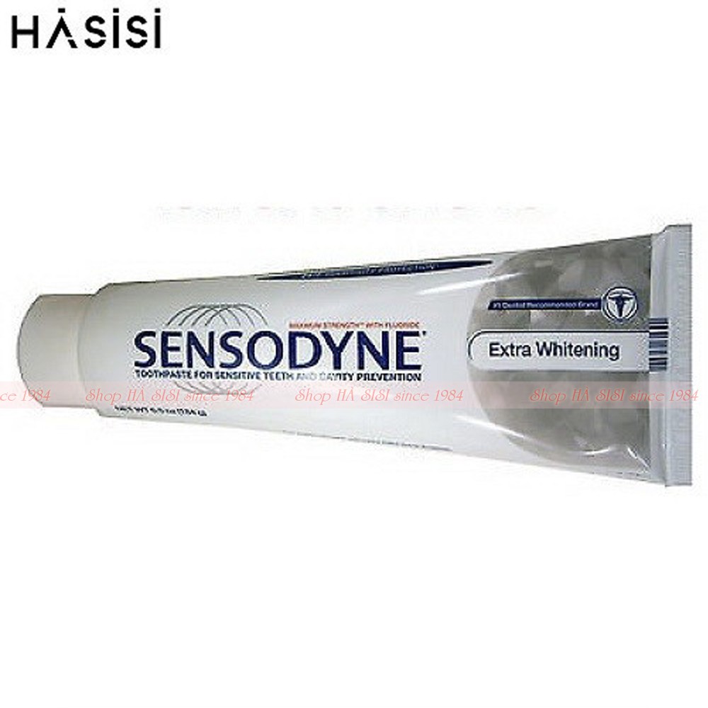 KEM ĐÁNH RĂNG SENSODYNE EXTRA WHITENING 184gr – Chuyên dành cho răng ê buốt, làm trắng răng