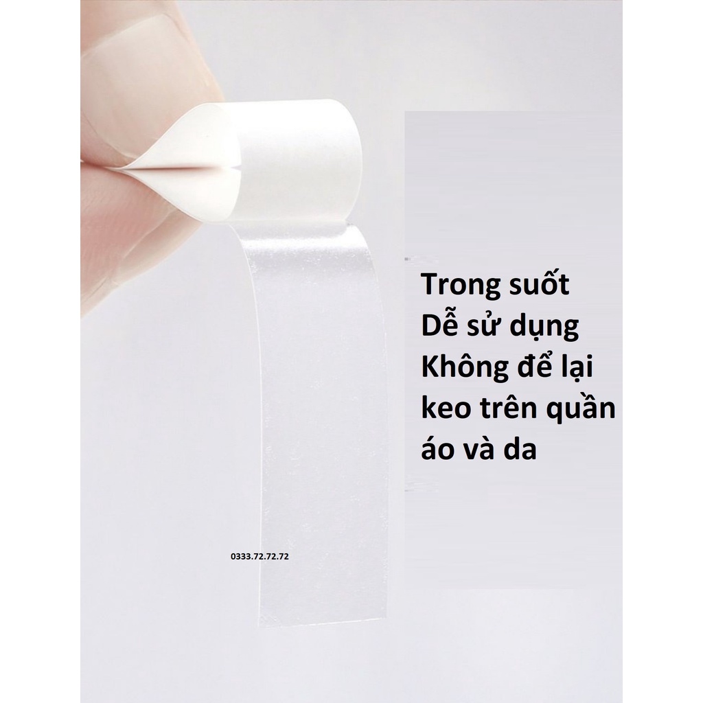 Set 12 băng dính cố định quần áo thời trang, Miếng dán chống hở, trượt váy đầm, quần áo cho cả nam và nữ