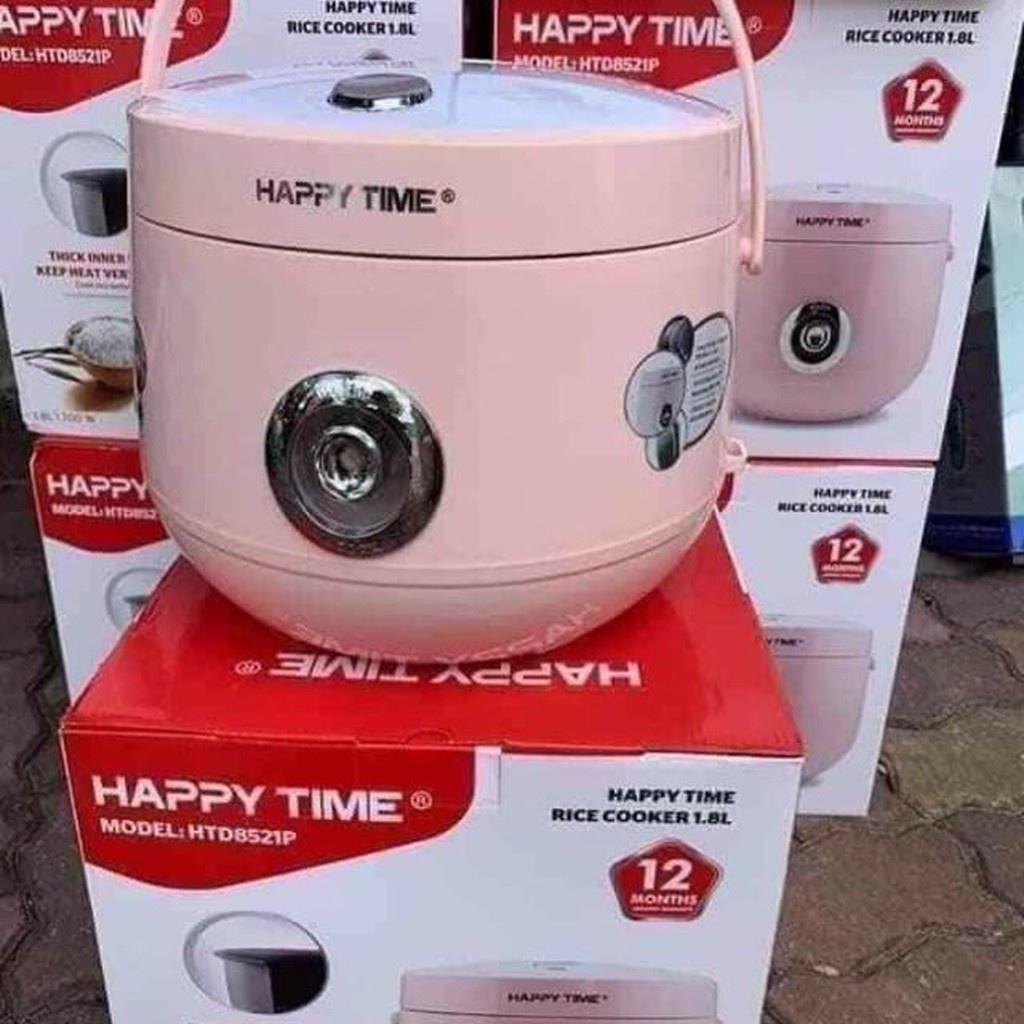 Nồi Cơm Điện HAPPY TIME 1,8 Lít 700W Chống Dính Giữ Nhiệt Tốt Bảo Hành 6 Tháng