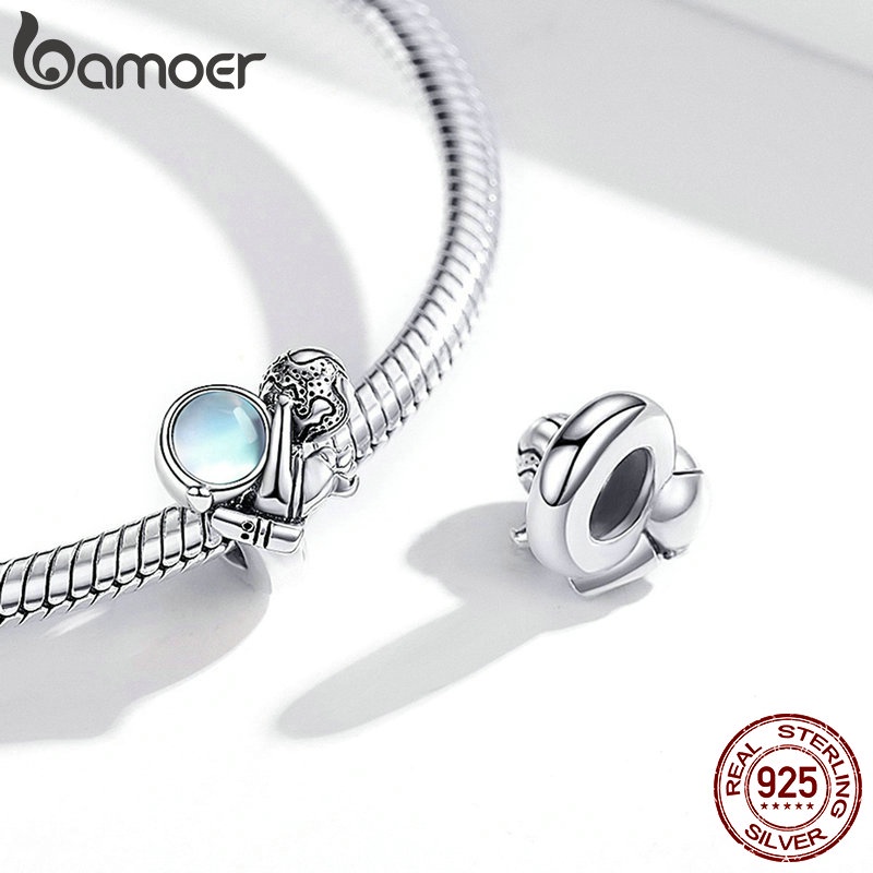 Hạt charm BAMOER bạc 925 dùng làm vòng đeo tay thời trang