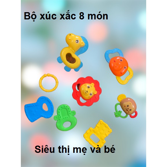 Bộ đồ chơi xúc xắc 7 món, 8 món cho bé