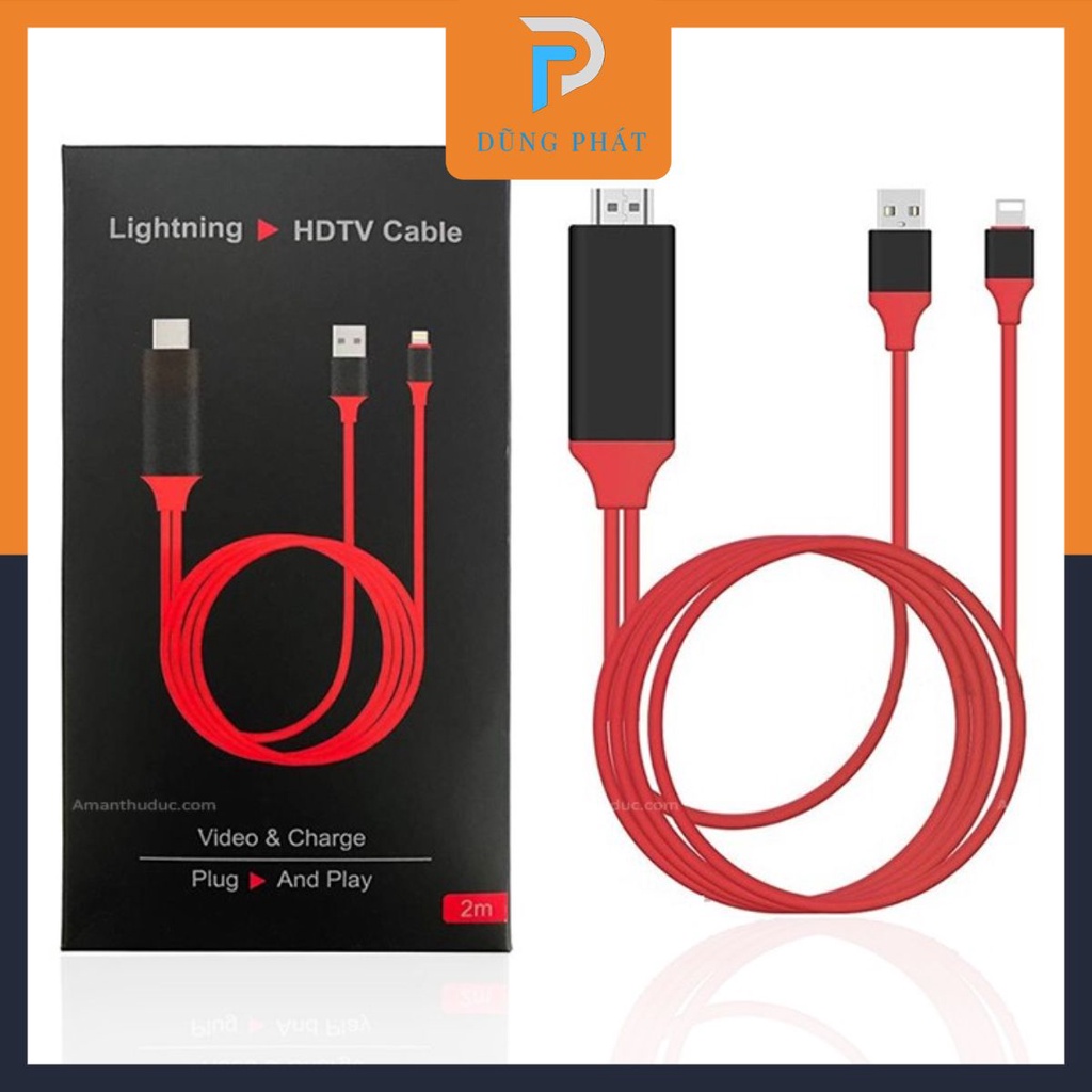 Mua Cáp chuyển tín hiệu Lightning To HDMI Siêu xịn Kết nối sang