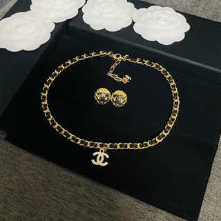 Vòng cổ chữ cái x dây da thời trang nữ