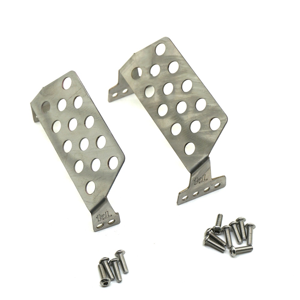 Tấm Chắn Bảo Vệ Cản Trước Sau Bằng Thép Không Gỉ Cho Xe Điều Khiển Traxxas TRX4 RC 1/10