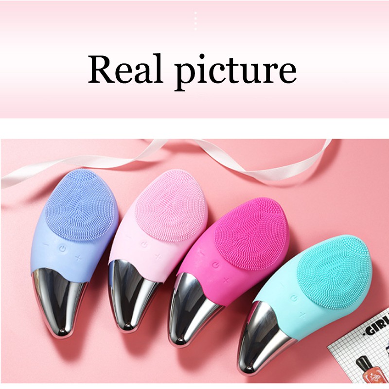 Máy massage rửa mặt tẩy da chết bằng silicone