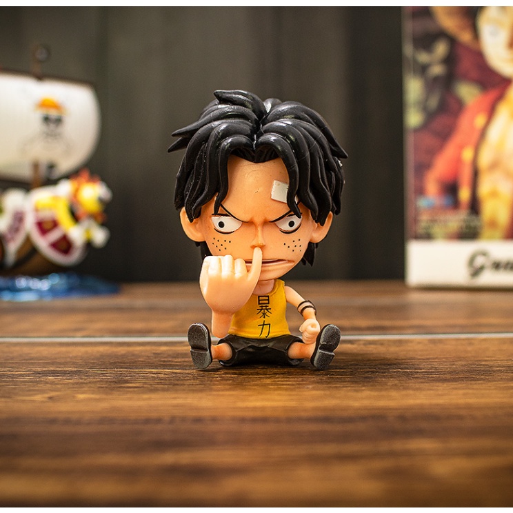 [Rẻ vô địch] Mô Hình Chibi các nhân vật One Piece Mô Hình Băng mũ rơm Luffy , ACE , Sabo Thất Vũ Hải