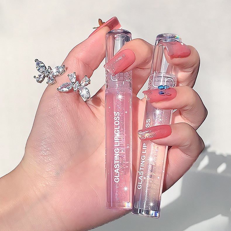 Son tint bóng MAXFINE mềm môi căng mọng môi Glasting Lip Gloss MAXF14