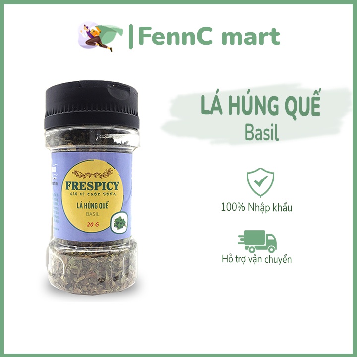 Lá húng quế Khô Dried Basil lá thơm gia vị rau gia vị Enko nhập khẩu Thổ Nhĩ Kỳ 20g FENNC