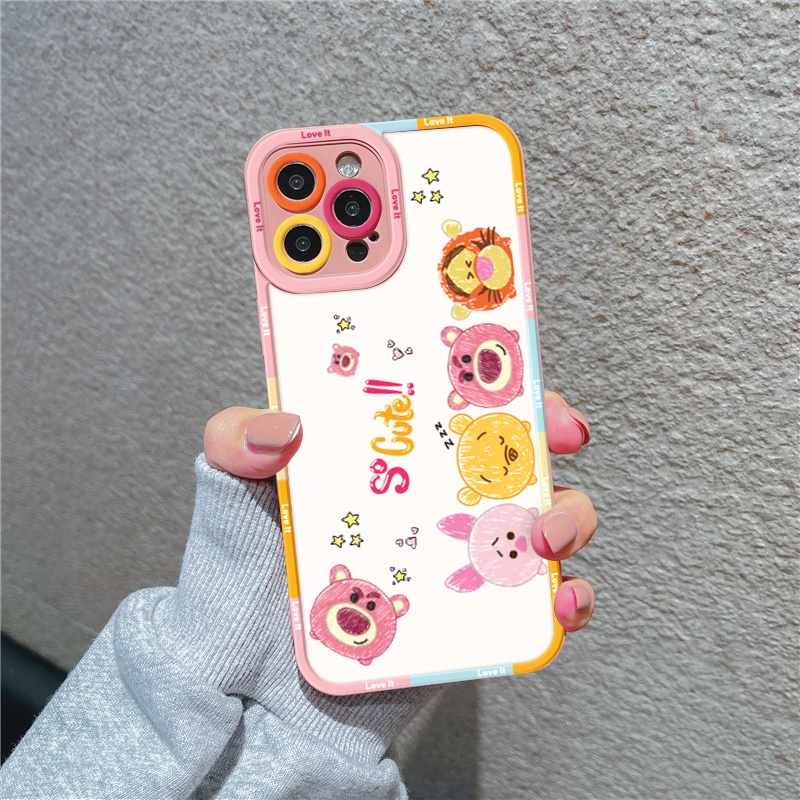Ốp lưng iphone cạnh vuông lỗ camera animal cute 6splus/7/7plus/8/8plus/x/xs/11/12/13/pro/max/plus/promax-SALE HOT T5-15