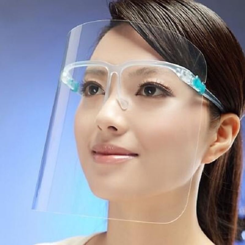 TẤM CHẮN Face shield Mặt Nạ Bảo Hộ Y Tế Chống Dịch, Kính Chống Giọt Bắn, Bụi Trong Suốt