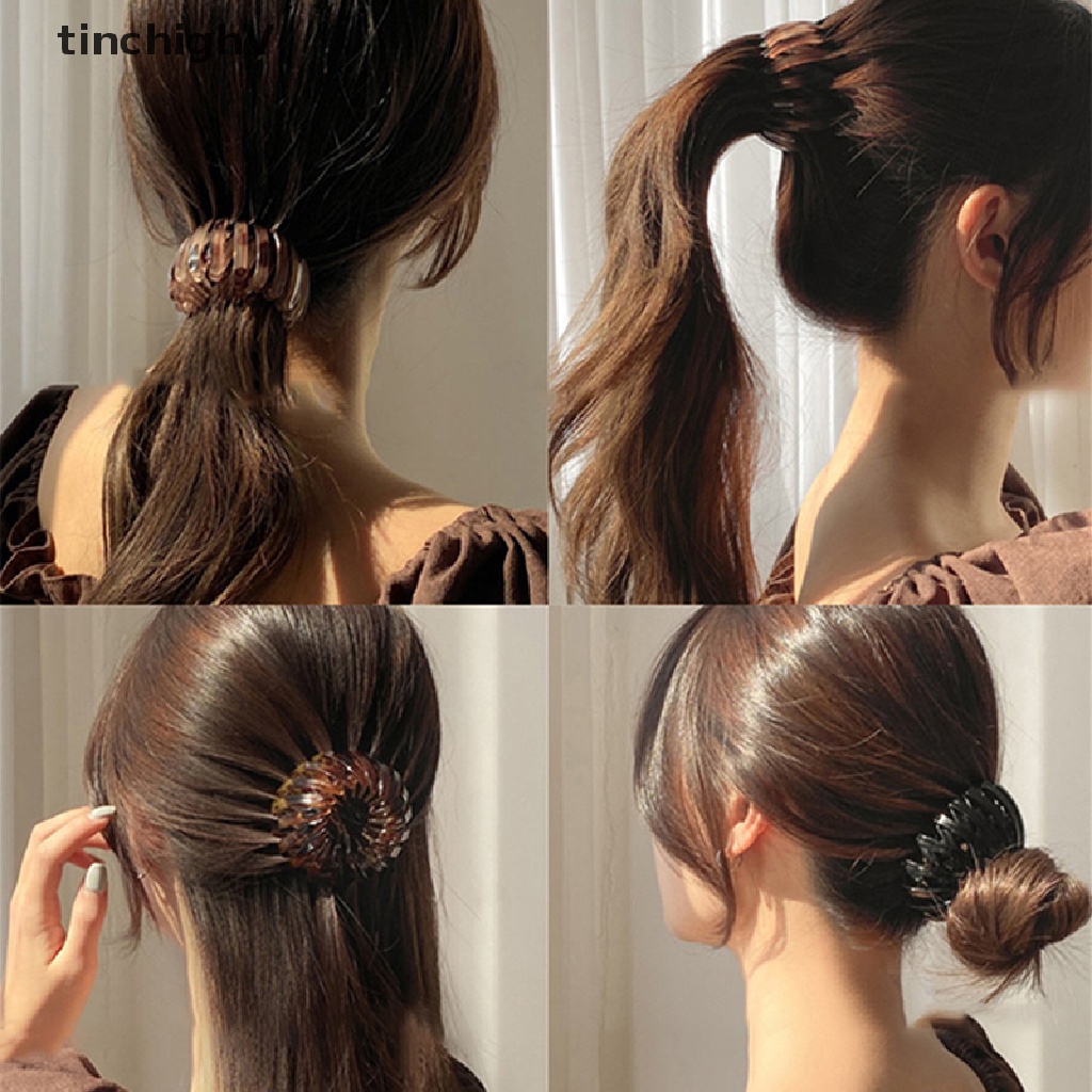 [TinchighV] Kẹp Tóc Đuôi Ngựa Hình Tổ Chim / Tổ Chim Cá Tính Khí Chất [Mới]
