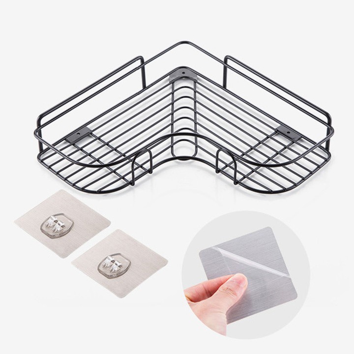 Kệ Góc Nhà Tắm Dán Tường Chắc Chắn Chất Liệu Sơn Tĩnh Diện Không Gỉ