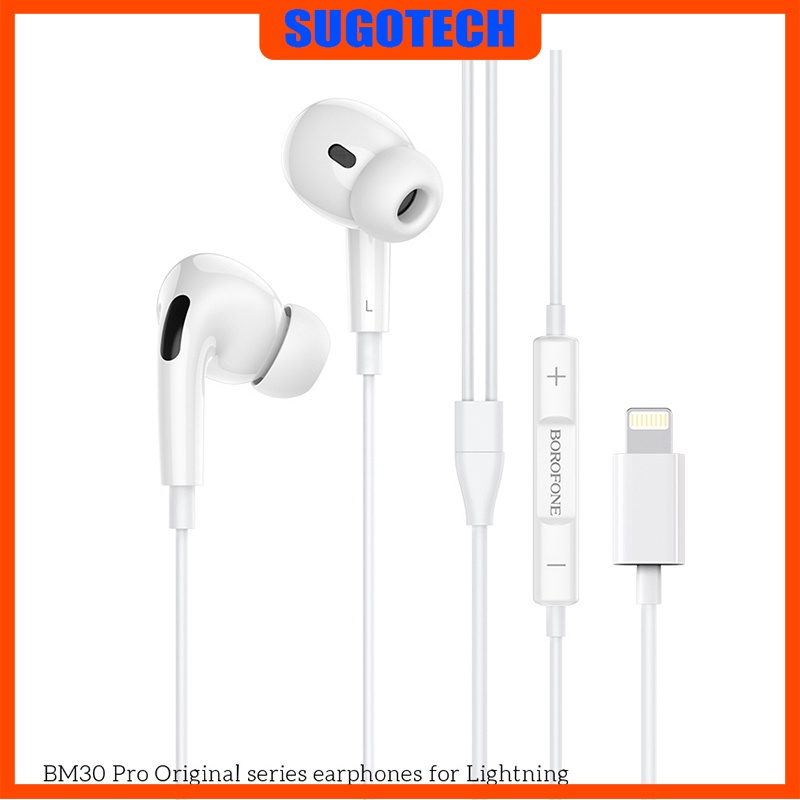 Tai nghe ĐT táo có dây Borofone BM30 Pro 😍FREE SHtáo😍 âm thanh cực đỉnh bảo hành 12 tháng