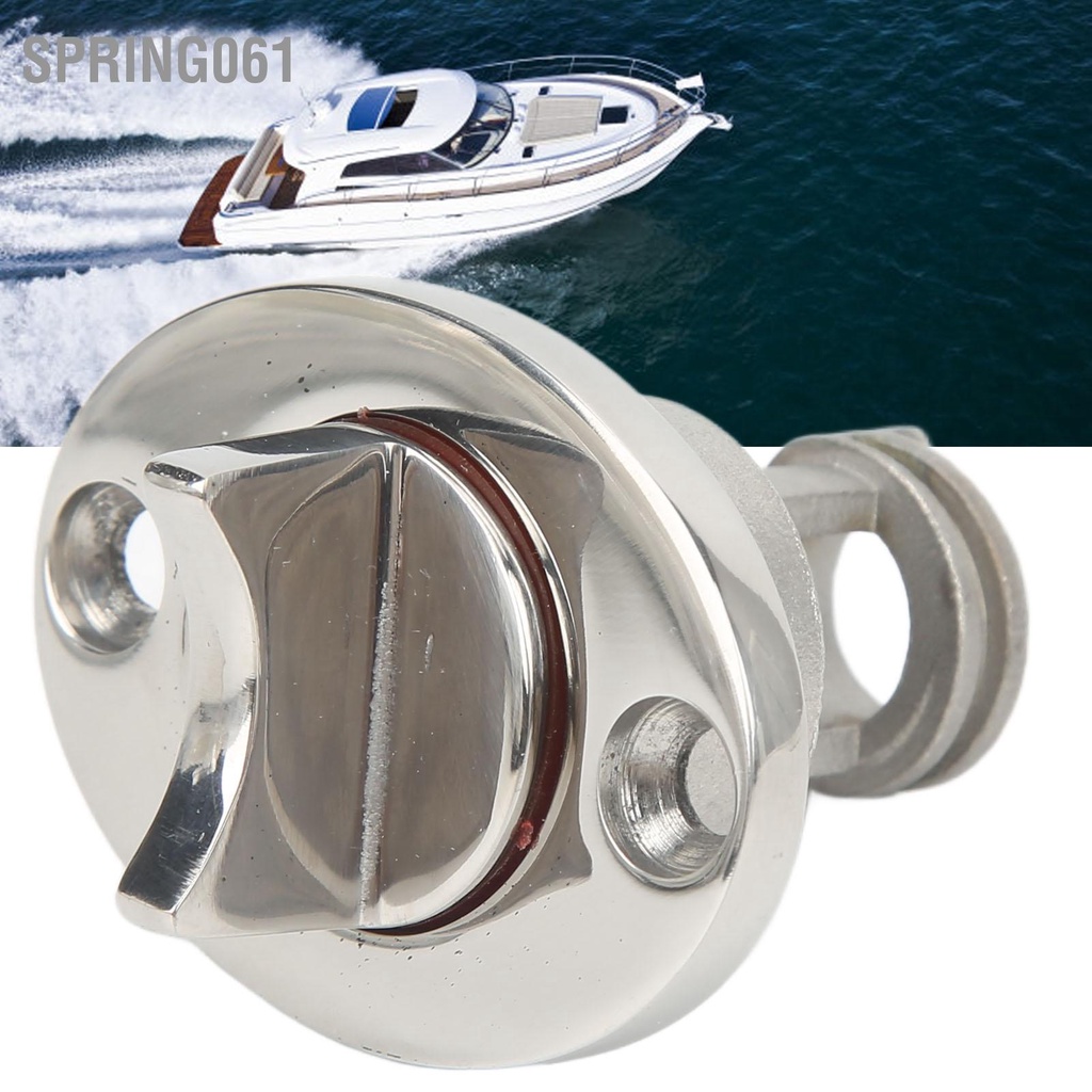 Spring061 Phích cắm cống cho thuyền Thép không gỉ bền chắc Đường kính ren 0 75in