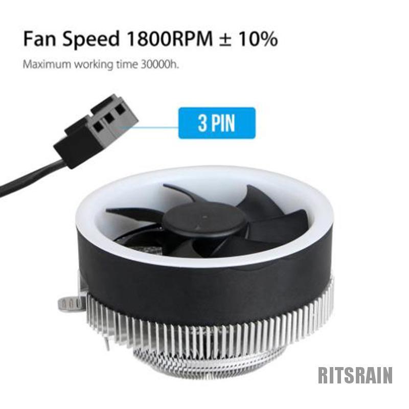 Quạt Tản Nhiệt Có Đèn Led Cho Cpu Intel 3pin | BigBuy360 - bigbuy360.vn