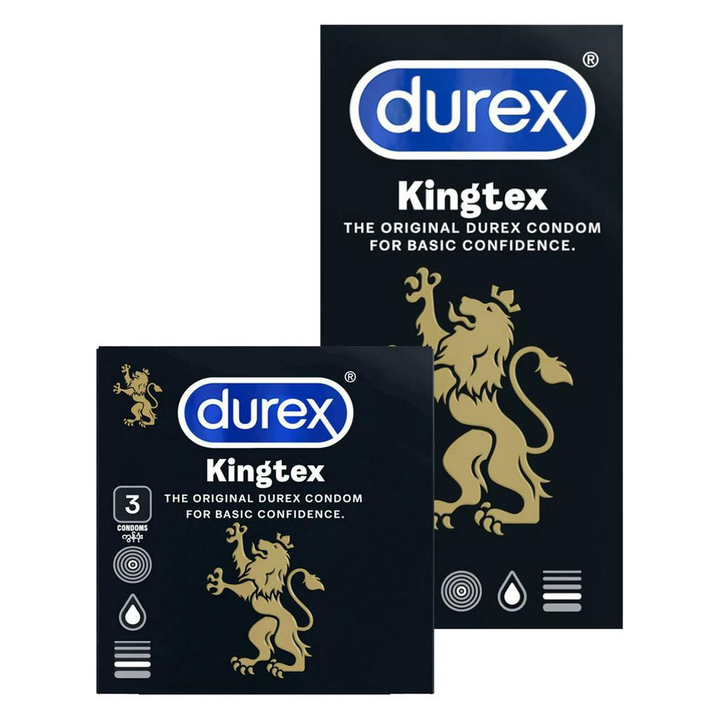 Bao cao su Durex Kingtex 12 Bao size 49mm, ôm sát va chạm chân thật -