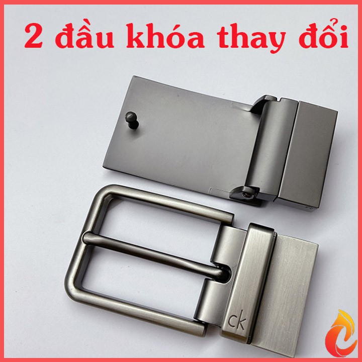 Dây Nịt Nam_Thắt Lưng Nam Cao Cấp Full Box_Dây Lưng 2 Màu_Da Xịn_2 Đầu Tiện Lợi COTA COTA