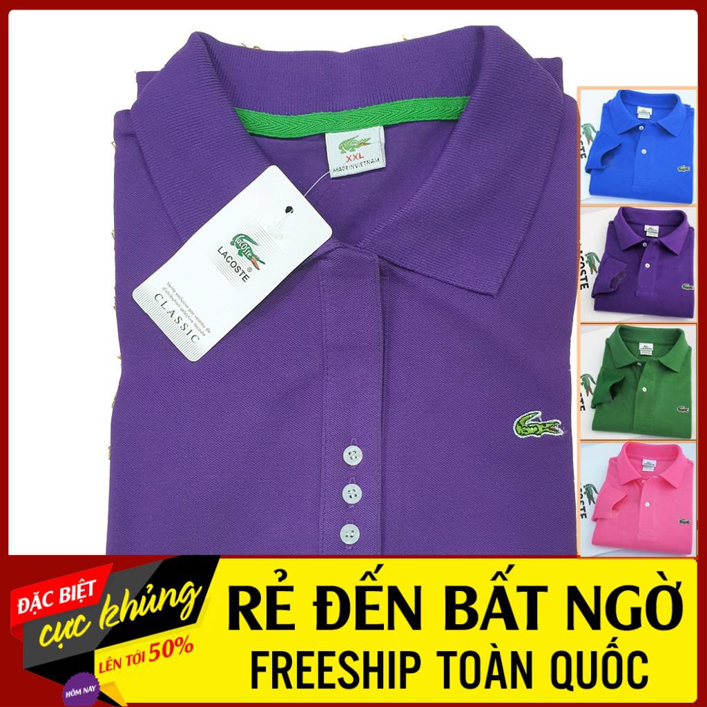 Áo polo nam cổ bẻ vải cotton thun trơn form chuẩn trẻ trung lịch lãm, màu sắc phong phú | BigBuy360 - bigbuy360.vn