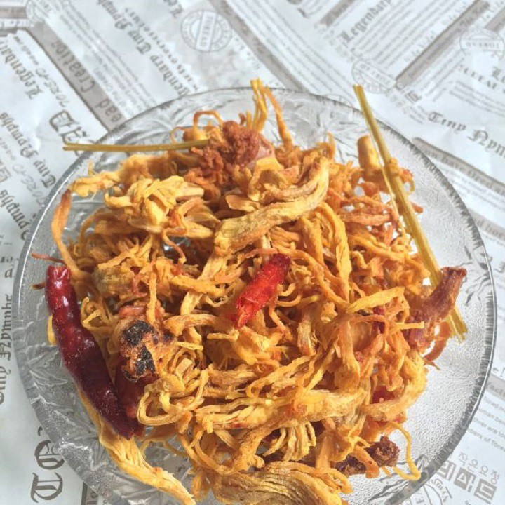 [1KG] Khô gà bơ tỏi loại giòn, gia vị vừa ăn, thơm ngon từng sợi gà | BigBuy360 - bigbuy360.vn