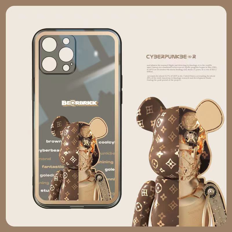 Ốp Điện Thoại Họa Tiết Gấu Kaws Dành Cho Iphone 13pro 12pro Xs Max XR 7 8P 11