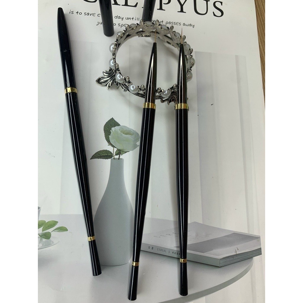 Cọ Nét Cán Đen Siêu Đẹp 9mm Lông Tự Nhiên Siêu Mượt