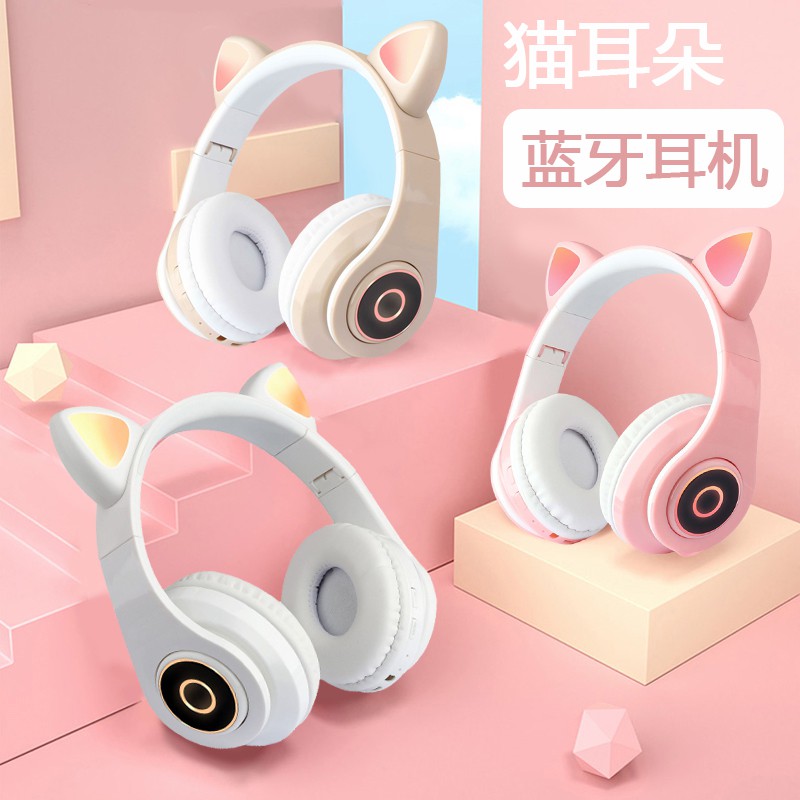 Tai Nghe Bluetooth 5.0 Không Dây Hình Tai Thỏ Có Mic | BigBuy360 - bigbuy360.vn
