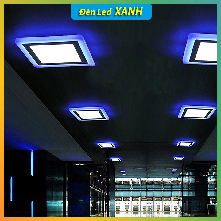 Đèn Led ốp nổi trần 18w-24w Cao Cấp, đèn trang trí viền màu trần nhà, phòng khách ban công siêu đẹp.