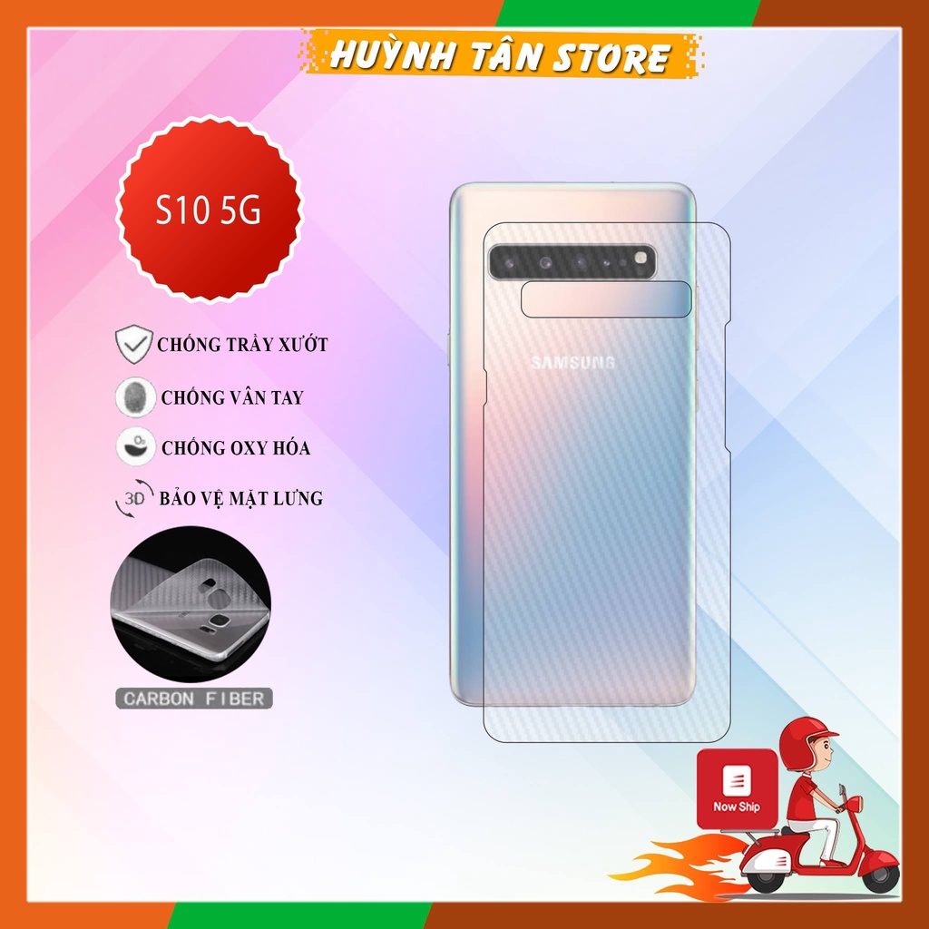 Dán mặt lưng Samsung Z Fold 3,Z Flip 3,Z Fold 2,S21,S20 FE,S10 5G,Note 8,9,10 Plus,20 Ultra vân carbon nhám